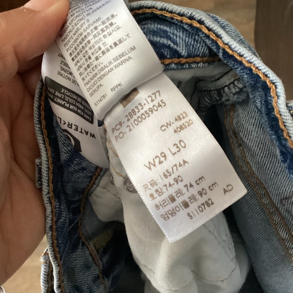 Levi's Mens 512 Light Blue Denim Jeans - Picture 7 of 7